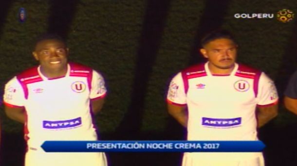Luis Tejada en la Noche Crema en el Estadio Monumental. (Captura)