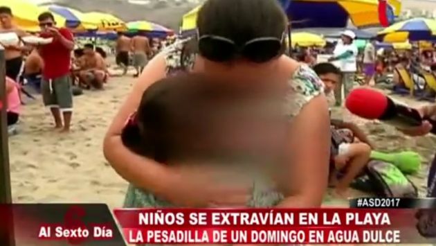 Hasta 130 niños se han perdido en la playa en Chorrillos este verano. (Al Sexto Día)