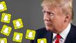 Donald Trump estrena cuenta en Snapchat en su primer día como presidente