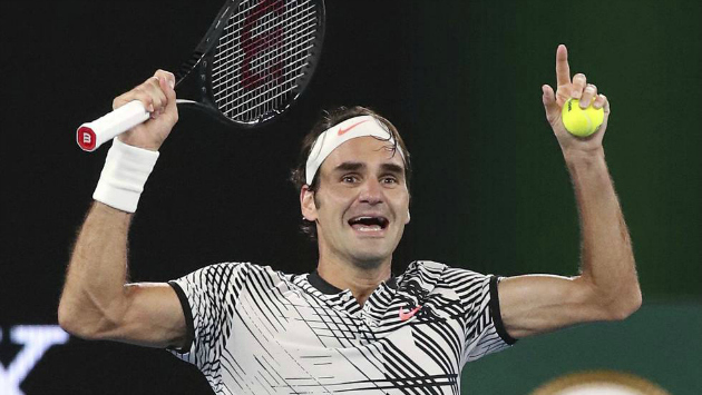 La reacción del tenista tras la victoria quedará para la historia. ¡Un grande! Foto: Reuters