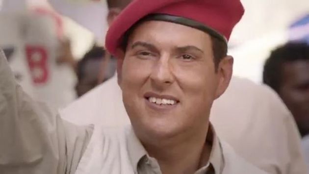 El actor colombiano Andrés Parra personificó al ex presidente de Venezuela Hugo Chávez. (infobae.com)