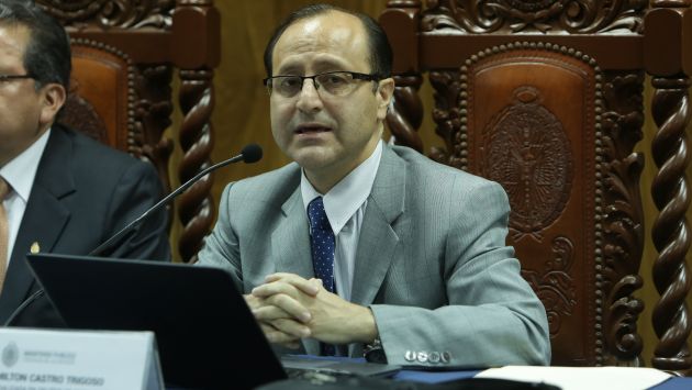 Fiscal Hamilton Castro no asistirá mañana a Comisión Lava Jato . (Anthony Niño de Guzmán/Perú21)