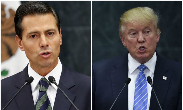 Enrique Peña Nieto, presidente de México, y Donald Trump, jefe de Estado de EE.UU. (Epoch Times).
