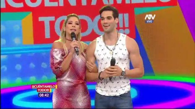 Guty Carrera fue presentado como el nuevo panelista del programa 'Cuéntamelo todo' de ATV. (Captura de TV)
