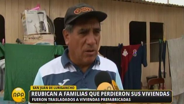 San Juan de Lurigancho: Reubican a familias que perdieron sus viviendas. (Captura)