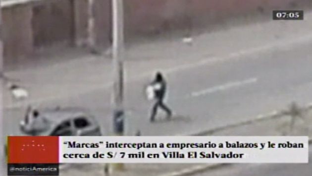 Villa El Salvador: 'Marcas' roban S/ 7 mil a empresario. (América)