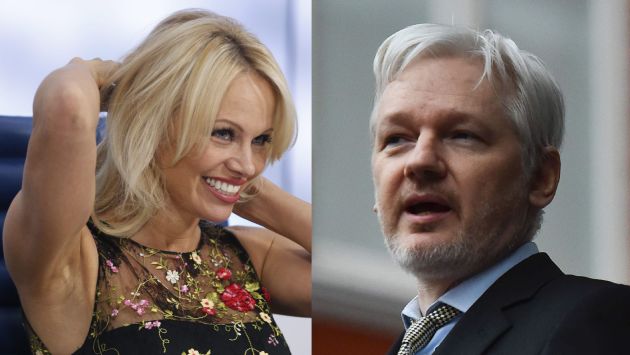 ¿Pamela Anderson y Julian Assange tendrían un romance? (EFE/AFP)