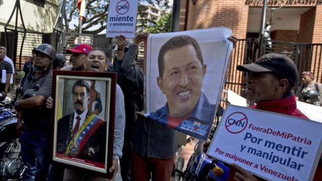 Algunos ciudadanos respaldaron la decisión de Venezula de retirar a CNN de la TV. (AP)