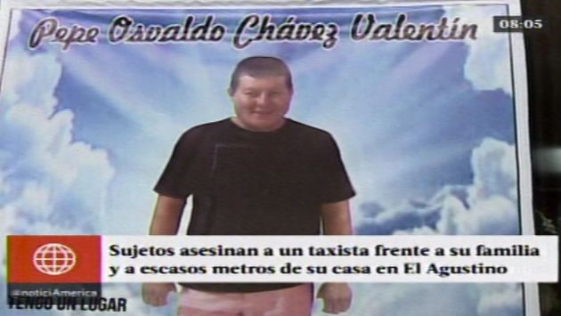 El Agustino: Asesinan a taxista frente a su familia. (América)