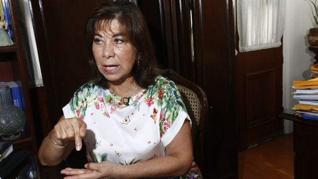 Martha Chávez dijo que "es evidente que esto lo están haciendo quienes tienen responsabilidad en el caso Odebrecht". (USI)