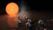 NASA halló sistema solar con 7 planetas del tamaño de la Tierra 