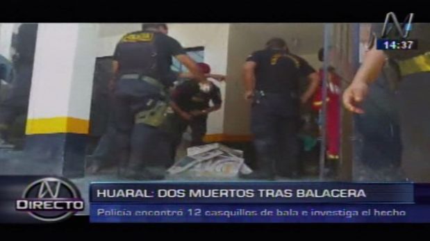 Dos taxistas fueron asesinados durante balacera en Huaral. (Canal N)