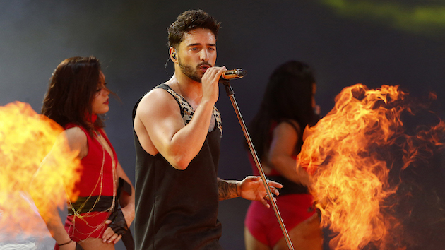 Maluma dio un espectacular show en Viña. (AFP)