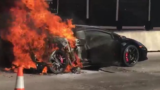 Lamborghini Gallardo estalló en llamas por una mala decisión de su dueño [Video]