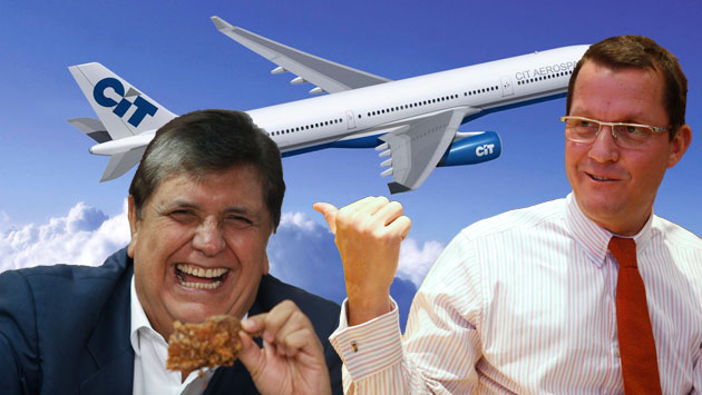 Alan García y Jorge Barata viajaron en el mismo vuelo a Brasil. (Composición)
