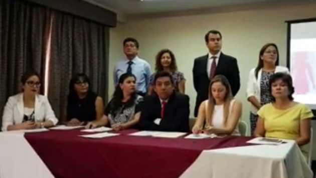 Estos son los portavoces de 'Peruanos por la Igualdad' en contra de la llamada 'ideología de género'. (USI)