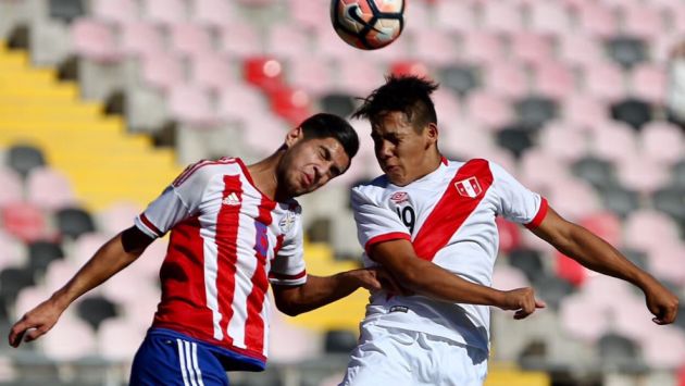 Perú perdió 2-0 ante Paraguay y se despidió sin sumar puntos en el Sudamericano Sub 17. (FPF)