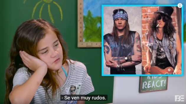 Niños reaccionan a los Guns N' Roses (Captura)