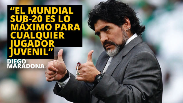 Maradona está contento por su participación. Dice que le trae muchos buenos recuerdos. (Reuters)