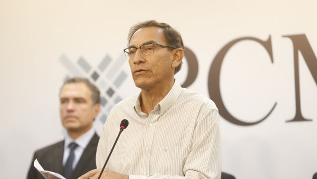 Martín Vizcarra dijo que "vamos a ir con mucho gusto al Congreso" para la interpelación. (Mario Zapata/Perú21)