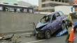 Panamericana Norte: Un muerto por choque entre taxi y montacarga [Video]