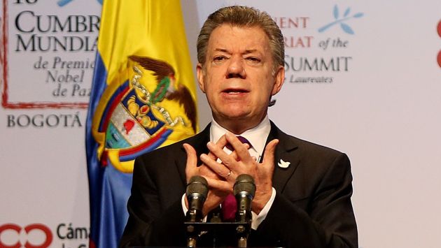 "Nuestra solidaridad con Perú por la tragedia", escribió Juan Manuel Santos. (EFE)