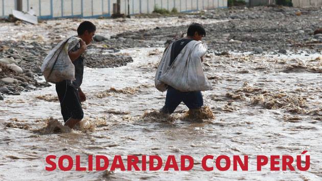 Perú recibe solidaridad de países amigos en medio de la tragedia climática.