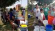 Chorrillos: Desesperados vecinos hacen largas colas para conseguir agua [VIDEO]