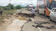 Lambayeque: Panamericana Norte sigue interrumpida por desborde del río La Leche