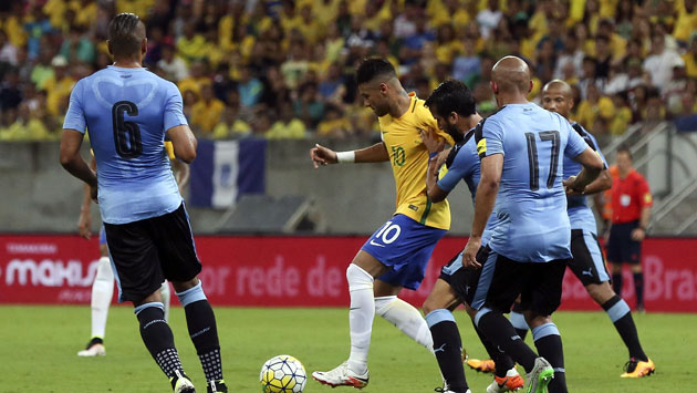 Brasil goleó 4-1 a Uruguay en Montevideo por las Eliminatorias. (Archivo / EFE)