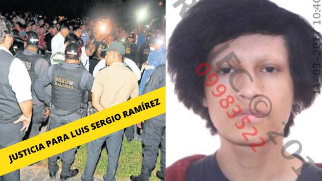Luis Ramírez Santos, de 19 años, fue secuestrado y asesinado. Su cuerpo se halló en San Juan de Lurigancho.