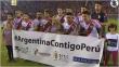 River Plate vs. Lanús: Equipos tuvieron gesto de solidaridad con damnificados por huaicos