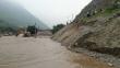 Huarochirí: Río Rímac se desbordó e inundó el Km. 44 de la Carretera Central [Video]