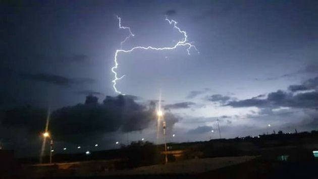 Piura es una de las zonas afectadas por las tormentas eléctricas. (Foto: Rene Amaya/Facebook)