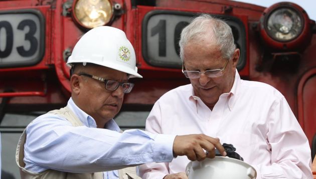 Ministro Tamayo acompañó al presidente PPK en labores de inspección. (Rafael Cornejo)