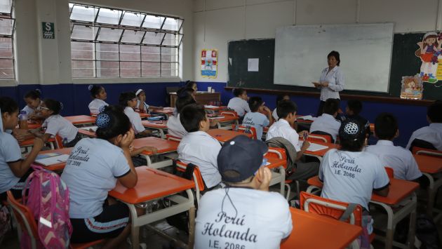 Dirección Regional de Educación de Lima indicó que los colegios están fuera de riesgos. (Perú21)