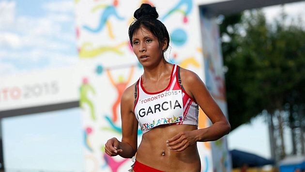 Kimberly García ganó la prueba de los 20 kilómetros marcando un tiempo de una hora y 31 minutos. (Andina)
