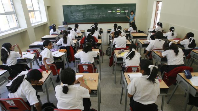 Colegios públicos de Lima recuperarán clases del 31 de julio al 4 de agosto. (Difusión)