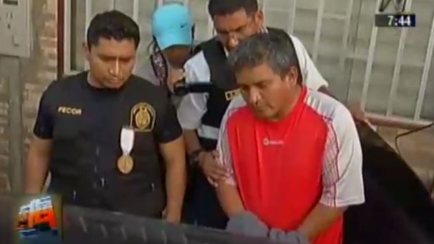 Alcalde de Chilca, Richard Ramos Ávalos, fue detenido por presunto lavado de activos. (Captura de TV)