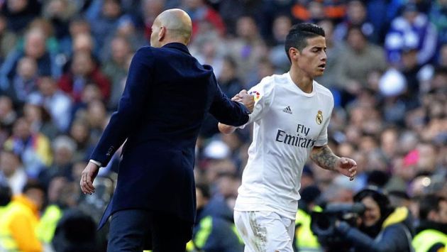 La relación entre Zinedine Zidane y James Rodríguez suma un polémico capítulo. (Getty Images)