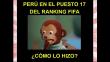 Mira los divertidos memes sobre el puesto de la selección peruana en el ránking de la FIFA