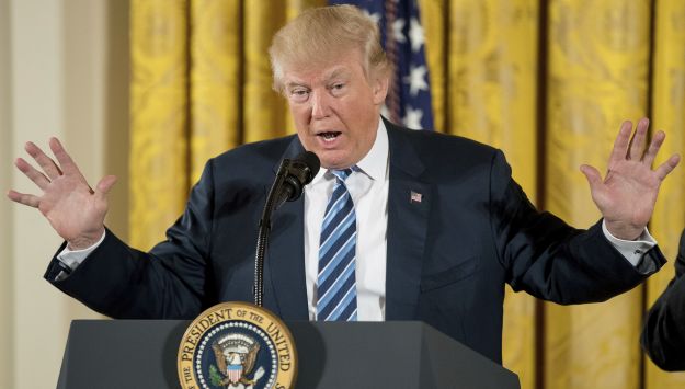 Trump declaró en una conferencia de prensa en la Casa Blanca. (Foto: AP)