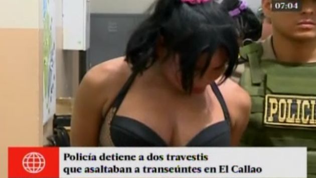 Callao: Detienen a dos asaltantes que ejercían la prostitución [VIDEO] - Diario Perú21