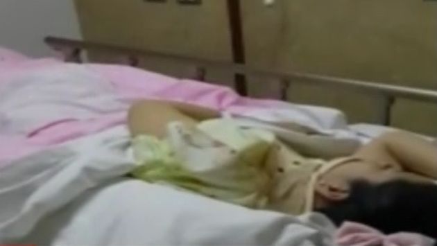 "Su diagnóstico es paraplejia irreversible”, señaló la hermana de la víctima Jossi Alaverde. (Captura de TV)