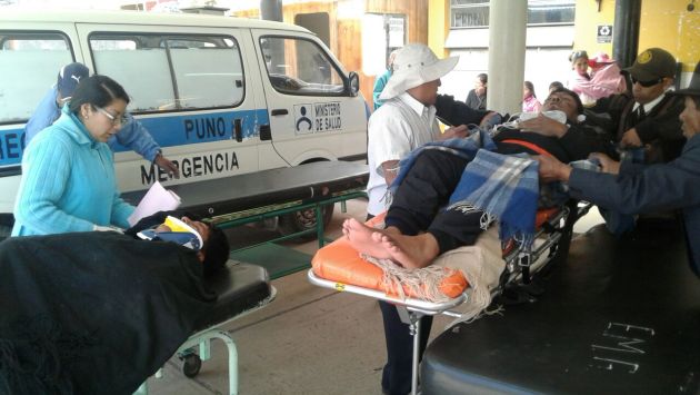 Accidente en la vía Puno – Desaguadero dejó cuatro heridos. (USI)