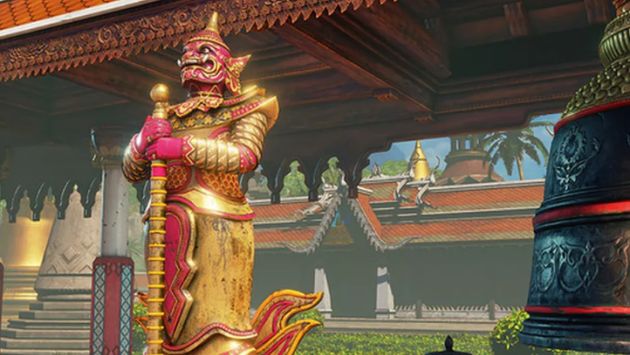 Street Fighter V: El nivel 'Temple Hideout' fue removido del juego por un error religioso. (Capcom)