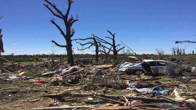 Texas es azotada por tornados. (Foto: National Weather Service Fort Worth)