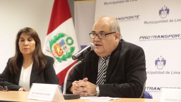 Raúl Fernández, presidente del directorio de Protransporte. (Municipalidad de Lima)