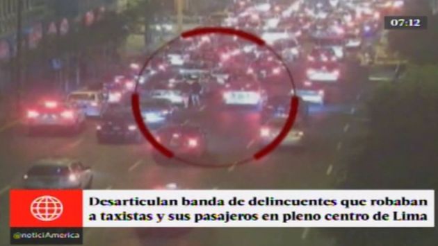 Desarticulan peligrosa banda que robaba a taxistas en el Cercado de Lima. (Captura)