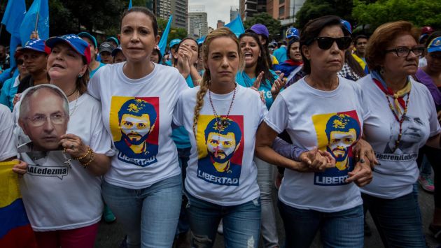 Lilian Tintori convocó para este sábado una marcha de mujeres contra el gobierno de Nicolás Maduro (Efe).